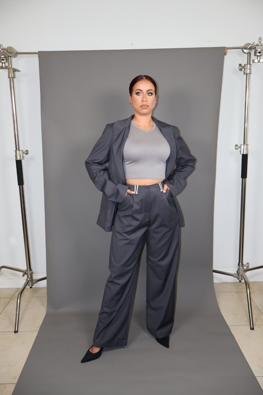 PODEROSA BLAZER GREY
